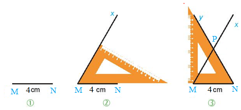 Vẽ tam giác đều MNP có cạnh MN = 4cm