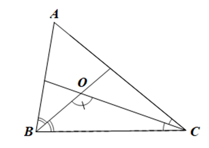 Cho tam giác ABC = tam giác MNP. Hai tia phân giác của góc B và C cắt nhau tại O tạo thành góc BOC bằng 120 độ