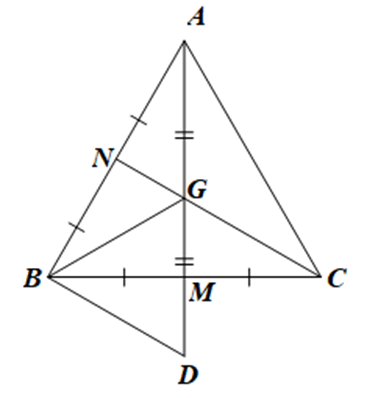 Cho tam giác ABC đều và có G là trọng tâm. Chứng minh GA = GB = GC