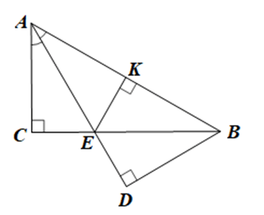 Cho tam giác ABC vuông tại C có góc CAB = 60 độ, AE là tia phân giác của góc CAB (E thuộc BC)