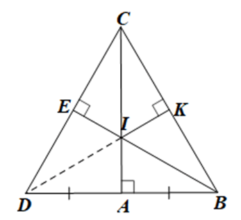 Cho tam giác ABC vuông tại A. Trên tia đối của tia AB lấy điểm D sao cho AB = AD