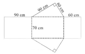 Cho hình lăng trụ đứng tam giác như Hình 8. Chiều cao của hình lăng trụ là bao nhiêu?