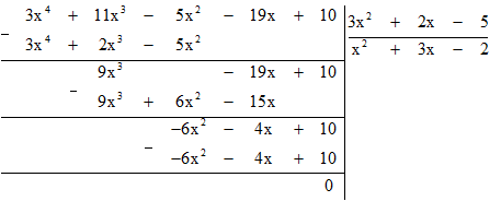 Cho đa thức A(x) = 3x^4 + 11x^3 − 5x^2 − 19x − 5 . Tìm đa thức H(x) sao cho