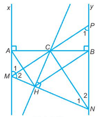 Cho C là trung điểm của đoạn thẳng AB. Gọi Ax, By là hai đường thẳng