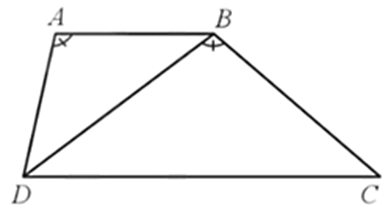 Cho hình thang ABCD có AB // CD, AB = 4 cm, DB = 6 cm