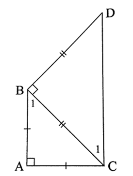 Cho tam giác ABC vuông cân tại A. Vẽ ra phía ngoài của tam giác ABC