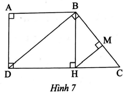 Quan sát Hình 7, biết tứ giác ABHD là hình chữ nhật. Chứng minh rằng