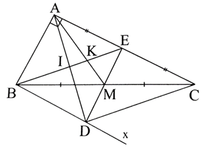 Cho tam giác ABC vuông tại A, AB = 4 cm, AC = 8 cm