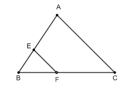Nếu tam giác ABC có EF // AC (với E thuộc AB; F thuộc BC) thì