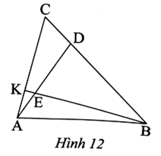 Cho tam giác ABC và điểm D trên cạnh BC sao cho BD/BC = 3/4, điểm E trên đoạn AD