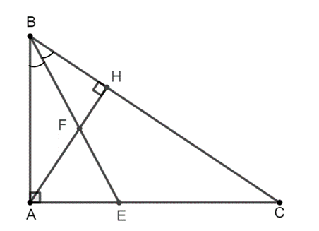 Cho tam giác ABC vuông tại A (AB < AC) và kẻ đường cao AH