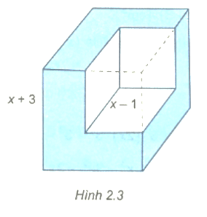 Từ một khối lập phương có độ dài cạnh là x + 3 (cm), ta cắt bỏ một khối lập phương