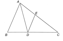Cho tam giác ABC phân giác AD (D ∈ BC). Kẻ DE // AB E ∈ AC
