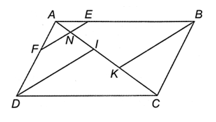 Cho hình bình hành ABCD, điểm E thuộc cạnh AB E khác A và B