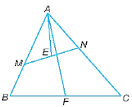Cho hai điểm M, N lần lượt nằm trên hai cạnh AB, AC