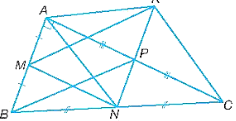 Cho tam giác ABC vuông tại A. Gọi M, N, P lần lượt là trung điểm của các cạnh AB