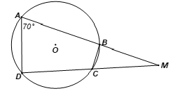 Cho tứ giác ABCD nội tiếp đường tròn (O), hai tia AB, DC cắt nhau tại M
