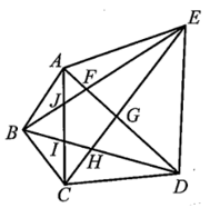 Cho ngũ giác ABCDE. Chứng minh: AC + AD + BD + BE + EC > AB + BC + CD + DE + EA