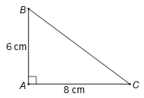 Cho tam giác ABC vuông tại A, có AB = 6 cm, AC = 8 cm. Giá trị của sin B là