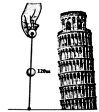 Một vật rơi tự do từ độ cao so với mặt đất là 120 mét