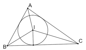 Cho tam giác ABC ngoại tiếp đường tròn (I). Chứng minh rằng