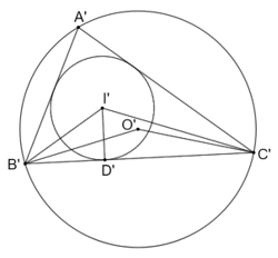 Cho ∆ABC ᔕ ∆A'B'C' với tỉ số đồng dạng k > 0. Gọi (O; R) và (O'; R') lần lượt là đường tròn ngoại tiếp