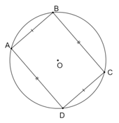 Chứng minh rằng Nếu một hình bình hành nội tiếp một đường tròn thì hình đó phải là hình chữ nhật