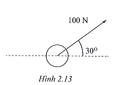 Cho lực 100 N như hình 2.13