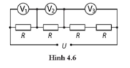 Cho mạch điện (Hình 4.6). Hiệu điện thế U = 12V, điện trở các dây nối không đáng kể