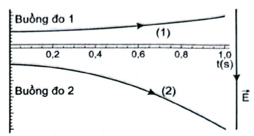 Kết quả tán xạ của hạt electron (q1 = -1,6.10^-19C)
