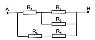 Cho một đoạn mạch điện như Hình 23.3. Biết các giá trị điện trở R1 = 1Ω