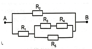 Cho mạch điện như Hình 23.5. Giá trị các điện trở R1 = 5Ω