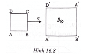 Một khung dây kín phẳng hình vuông ABCD có cạnh a = 10 cm gồm N = 250 vòng