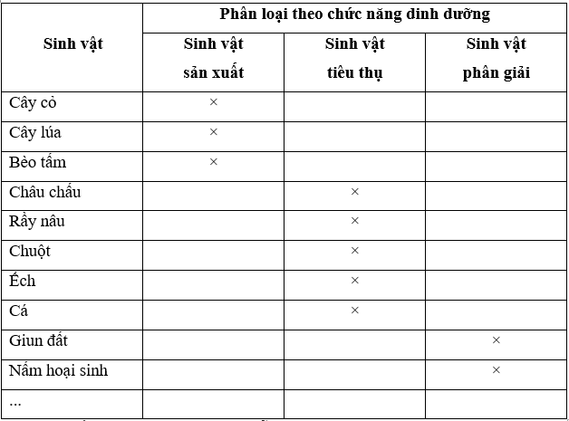 Tổng hợp kết quả thực nghiệm trang 139 Sinh học 12