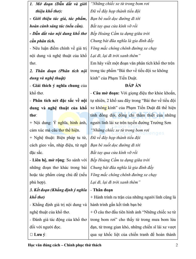 Cẩm nang nghị luận văn học lớp 9