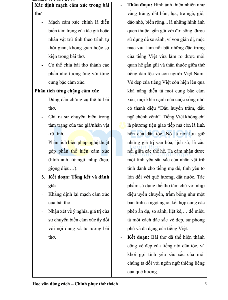 Cẩm nang nghị luận văn học lớp 9