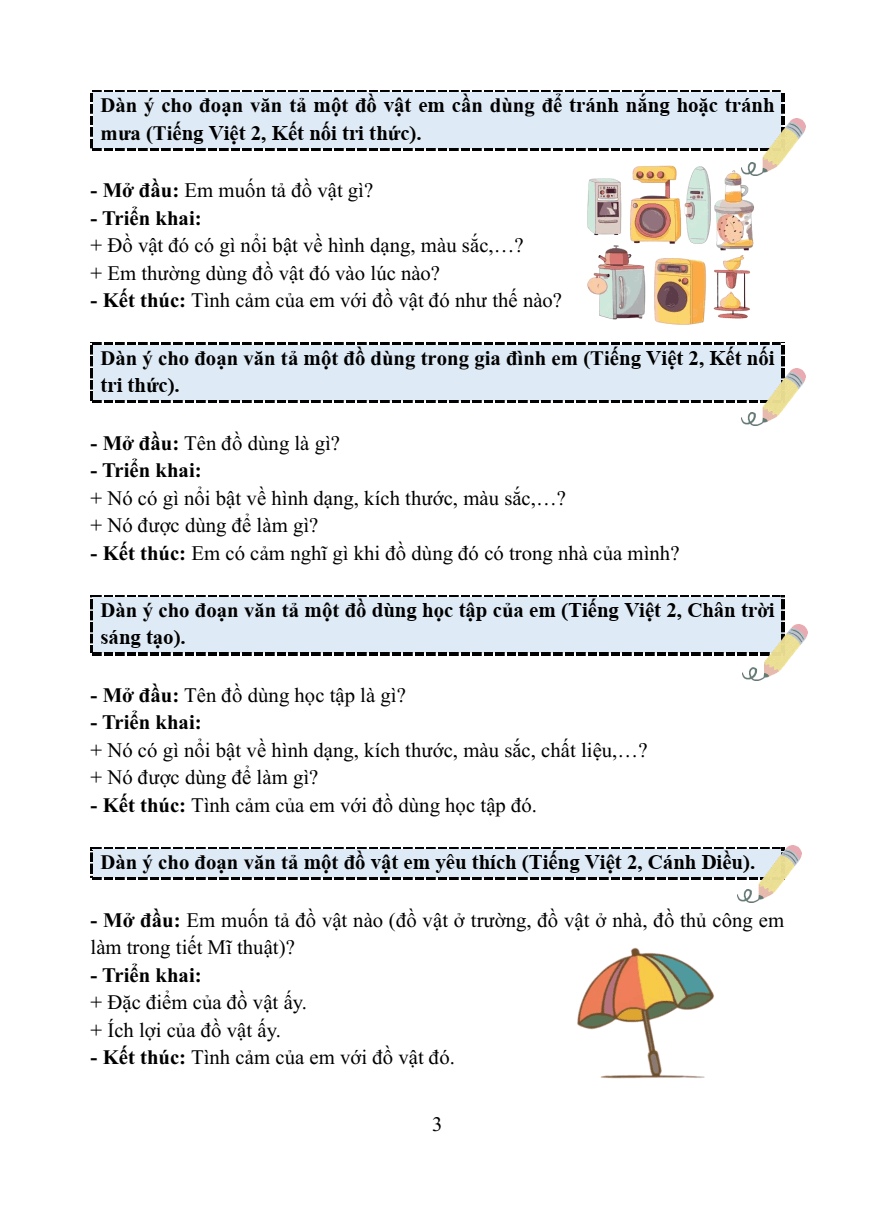 Chuyên đề Văn miêu tả lớp 2