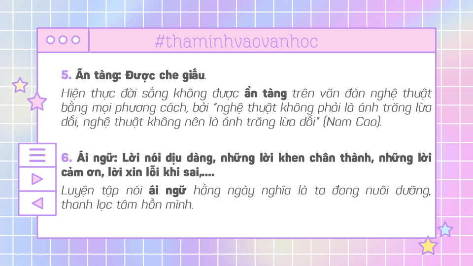 Sổ tay từ vựng văn học cực chất