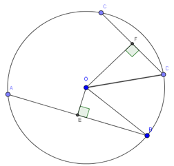 Công thức liên hệ giữa dây và khoảng cách từ tâm đến dây hay, chi tiết | Toán lớp 9 (ảnh 1)