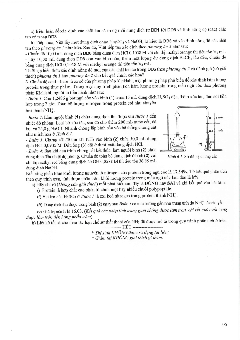 Đề thi HSG Hóa học Quốc gia 2025-2026 có lời giải (ngày 1)