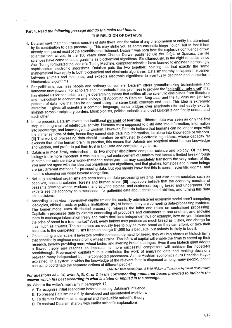 Đề thi HSG Tiếng Anh Quốc gia 2025-2026 có lời giải (ngày 1)