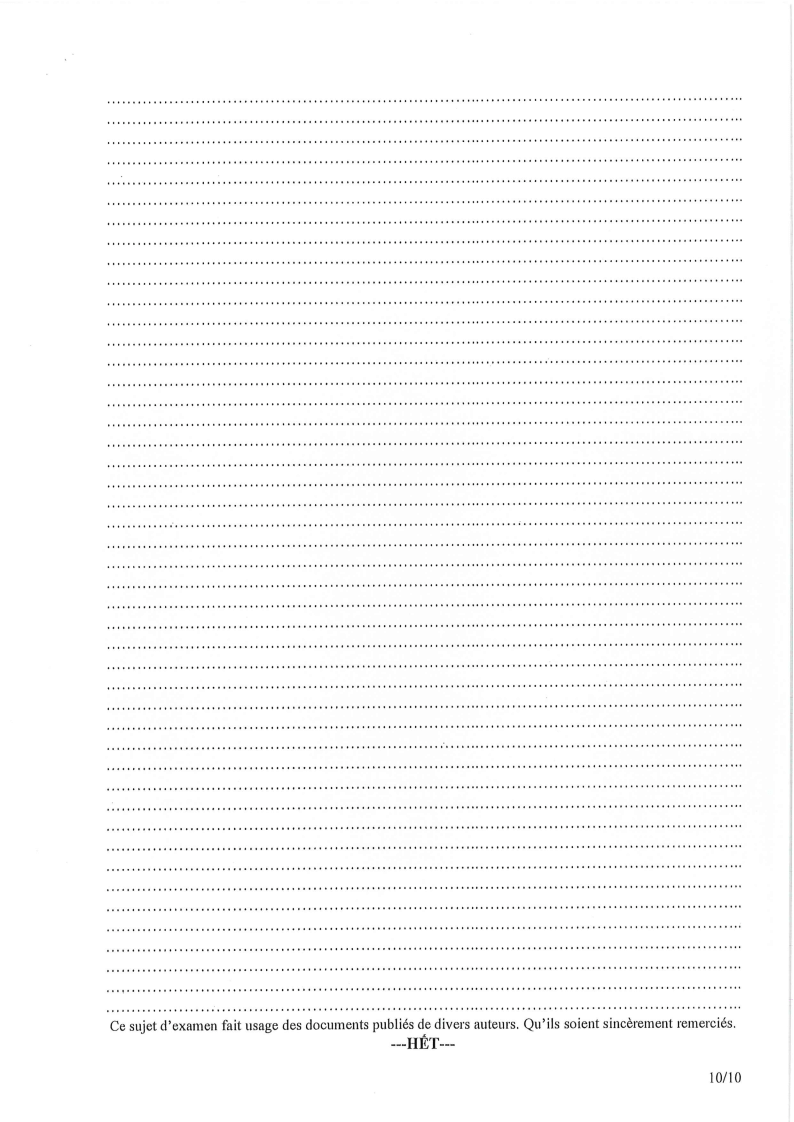 Đề thi HSG Tiếng Pháp Quốc gia 2025-2026 có lời giải (ngày 1)