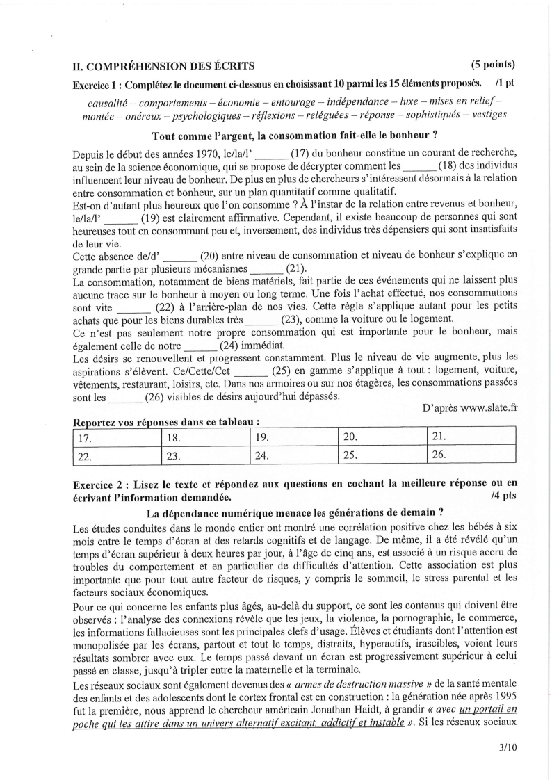 Đề thi HSG Tiếng Pháp Quốc gia 2025-2026 có lời giải (ngày 1)