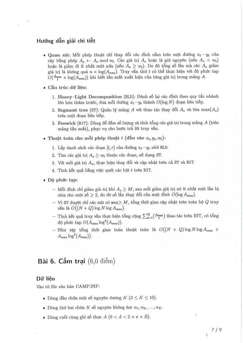 Đề thi HSG Tin học Quốc gia 2025-2026 có lời giải (ngày 1)