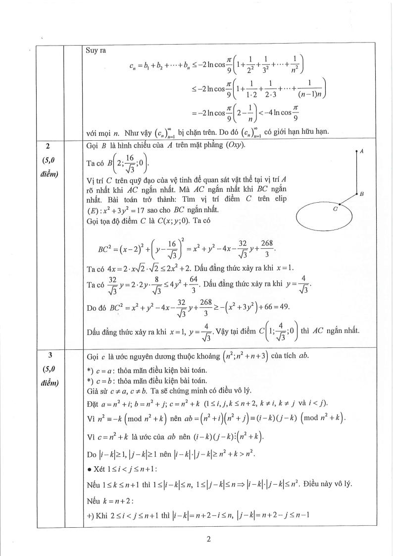 Đề thi HSG Toán Quốc gia 2025-2026 có lời giải (ngày 1)