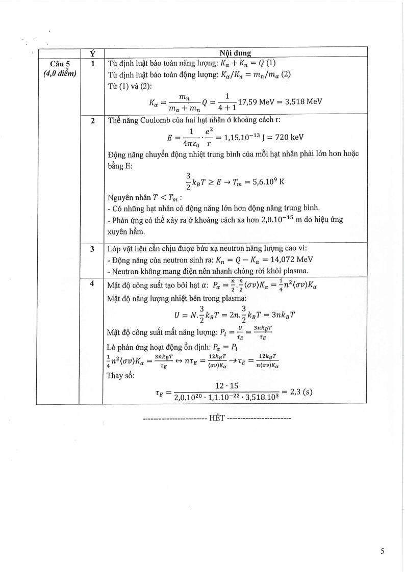 Đề thi HSG Vật lý Quốc gia 2025-2026 có lời giải (ngày 1)