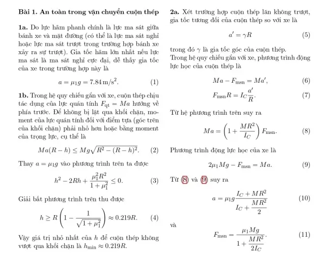 Đề thi HSG Vật lý Quốc gia 2025-2026 có lời giải (ngày 2)