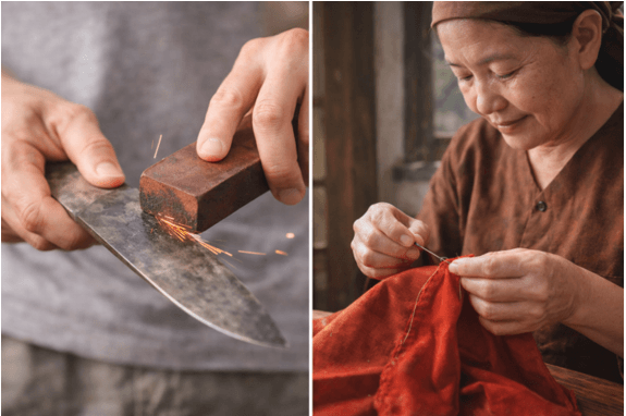 Ý nghĩa Ai ơi chẳng chóng thì chầy, Có công mài sắt, có ngày nên kim (chi tiết nhất) (ảnh 1)