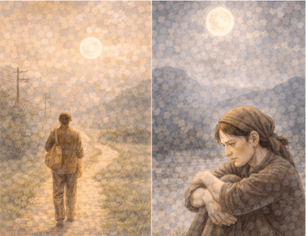 Ý nghĩa Anh đi đàng ấy xa xa, Để em ôm bóng trăng tà năm canh (chi tiết nhất) (ảnh 1)