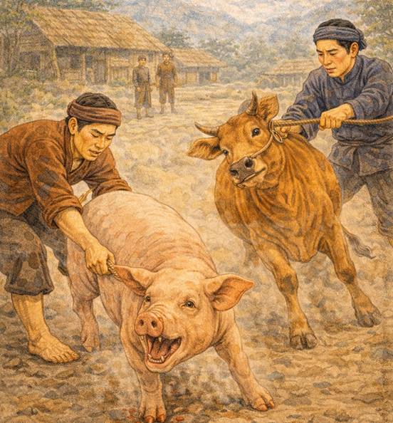 Ý nghĩa Bắt lợn tóm giò, bắt bò tóm mũi (chi tiết nhất)